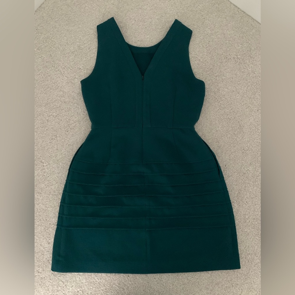 Madewell Midnight Green Sleeveless Dress - Picture 8 of 11